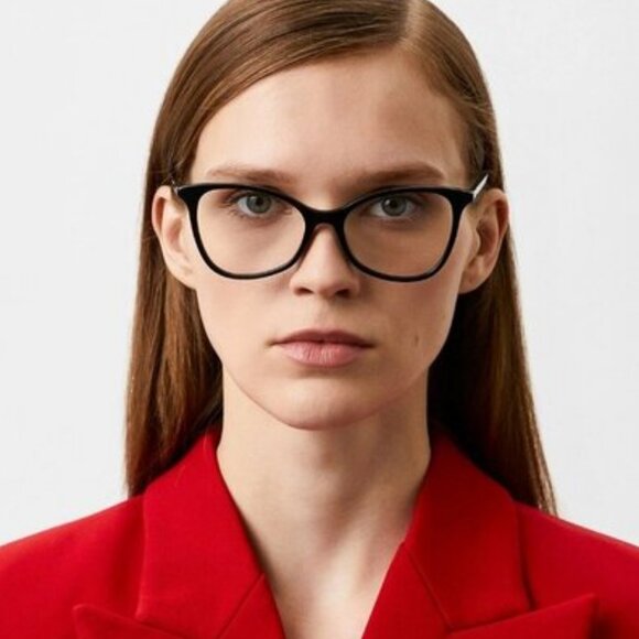 Gucci GG1360O 002 Eyeglasses Dark Havana 53mm Cat Eye Frame - Picture 3 of 12